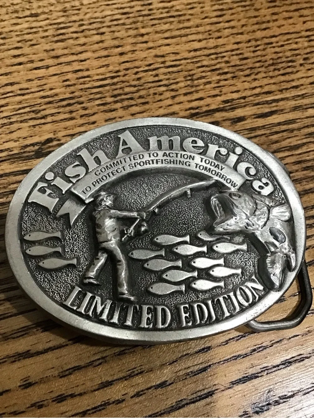 Vintage Limited Edition 'Fish America’ Belt Buckle